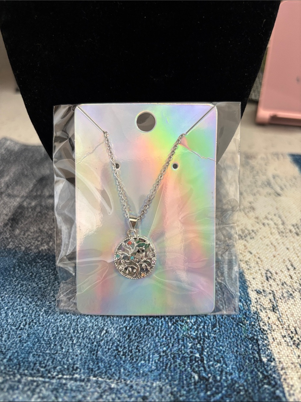 Sterling-Tone Tree of Life Pendant Necklace in Silver